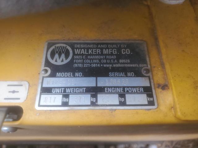2019 WALKER M123-11 LAWN MOWER