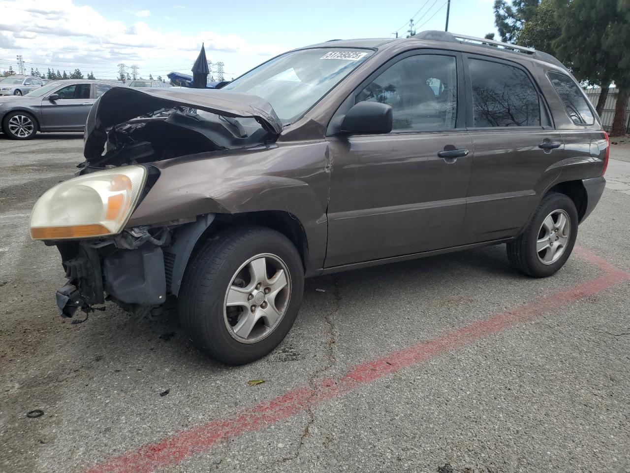 2008 Kia Sportage Lx იყიდება Rancho Cucamonga-ში, CA - Front End