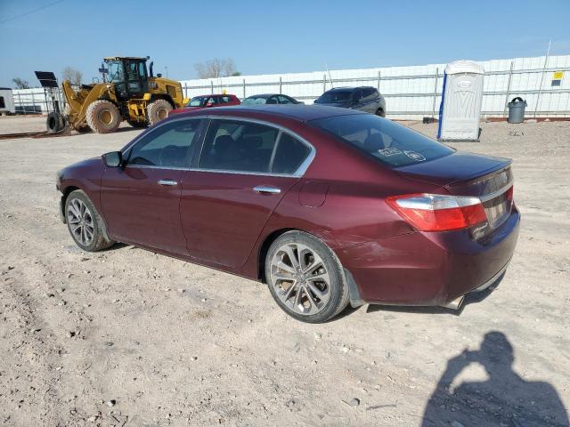 Седаны HONDA ACCORD 2014 Бордовый