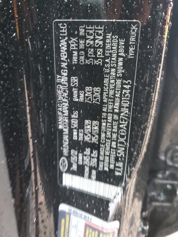 2022 Hyundai Santa Cruz Sel VIN: 5NTJCDAE7NH015443 Lot: 54715355