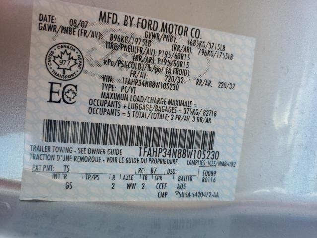 2008 FORD FOCUS S/SE