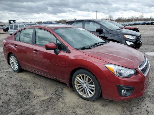 Sedans SUBARU IMPREZA 2013 Czerwony