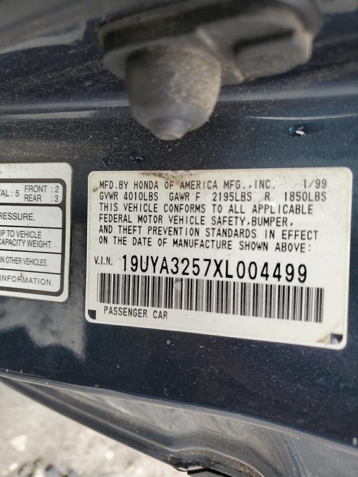 1999 Acura 2.3Cl VIN: 19UYA3257XL004499 Lot: 54214485