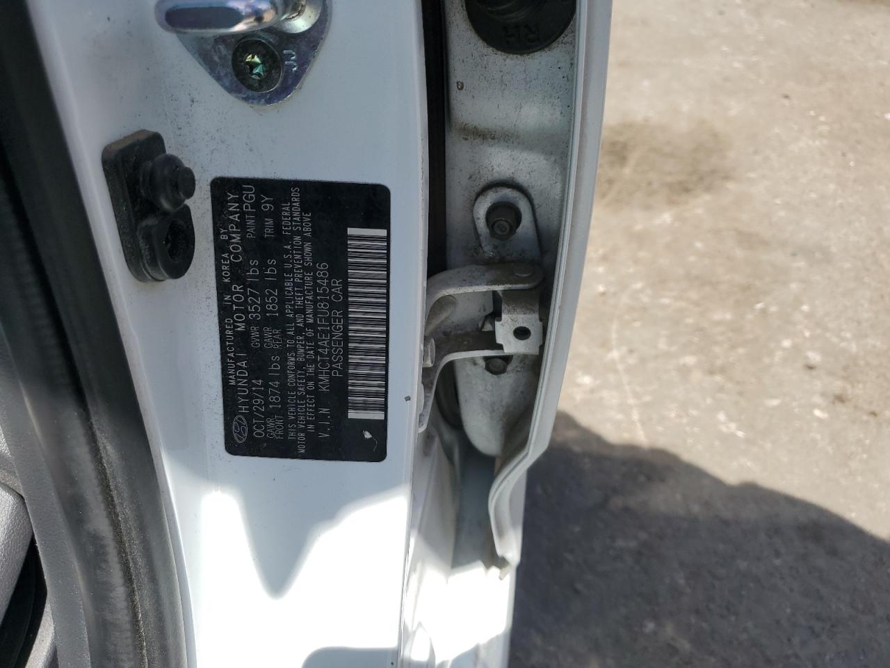 2015 Hyundai Accent Gls VIN: KMHCT4AE1FU815486 Lot: 55037275