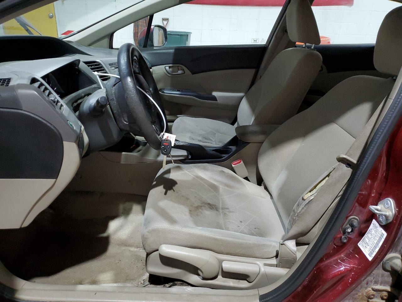 2012 Honda Civic Lx VIN: 2HGFB2F56CH598308 Lot: 51110635