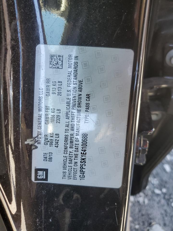 2014 Buick Verano VIN: 1G4PP5SK1E4100688 Lot: 51109695