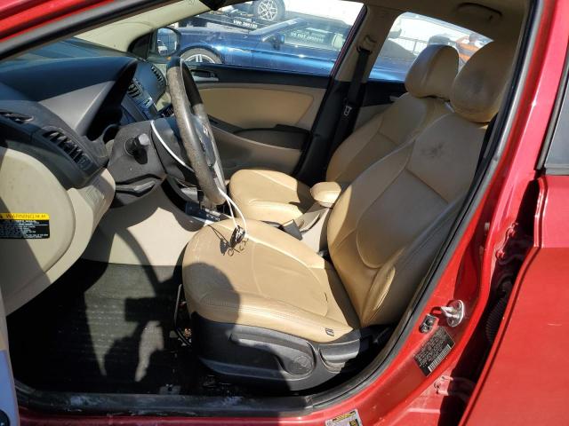  HYUNDAI ACCENT 2016 Красный