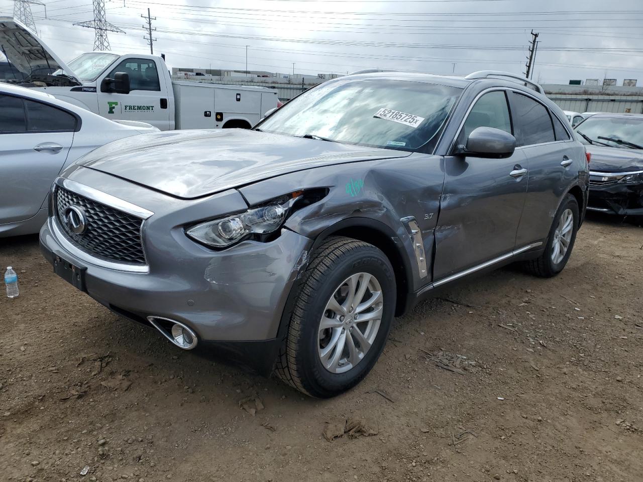 2017 Infiniti Qx70  იყიდება Elgin-ში, IL - Front End
