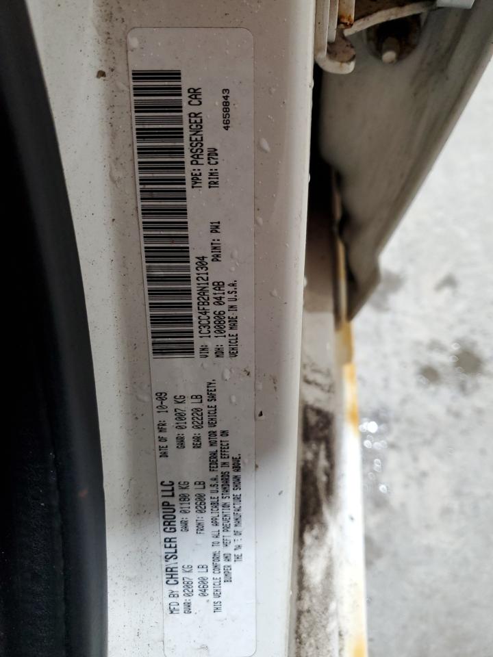 2010 Chrysler Sebring Touring VIN: 1C3CC4FB2AN121304 Lot: 53877615