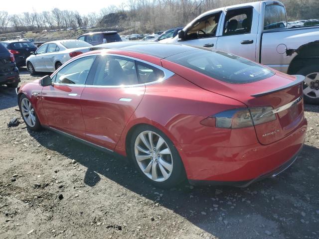  TESLA MODEL S 2013 Красный
