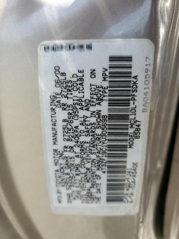 2000 TOYOTA SIENNA CE