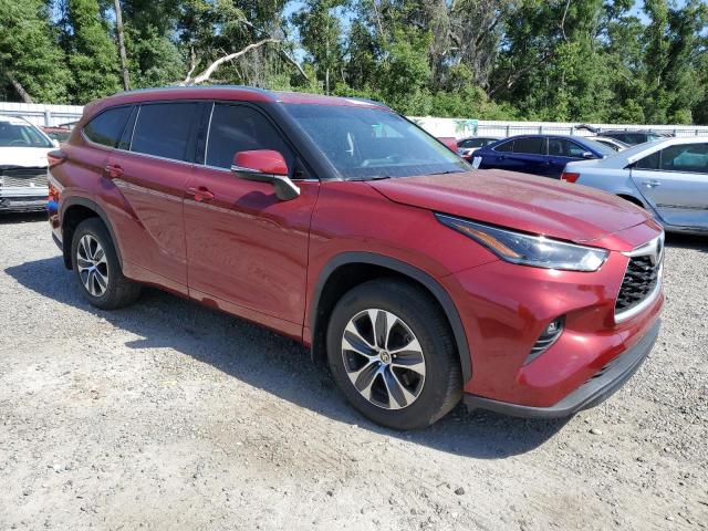  TOYOTA HIGHLANDER 2021 Czerwony