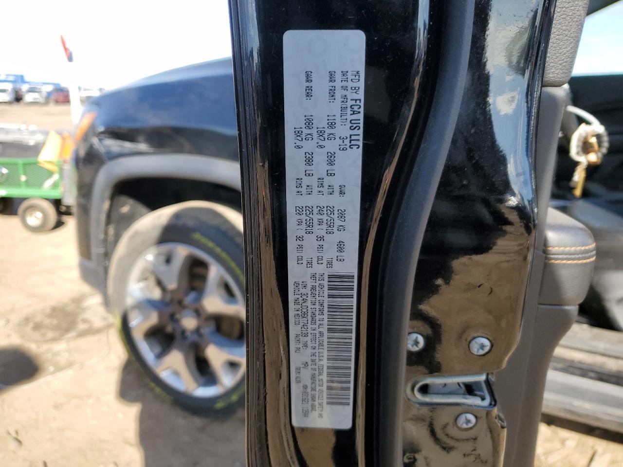2019 Jeep Compass Limited VIN: 3C4NJDCB6KT742139 Lot: 52115245