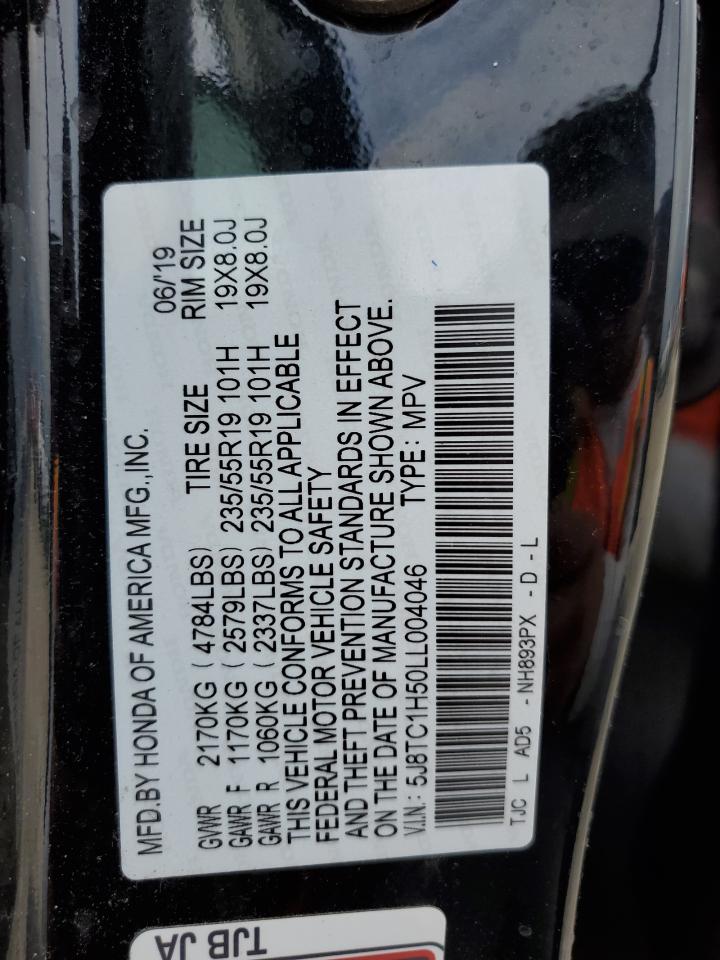 2020 Acura Rdx Technology VIN: 5J8TC1H50LL004046 Lot: 54356915