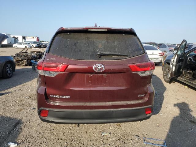  TOYOTA HIGHLANDER 2019 Burgundy