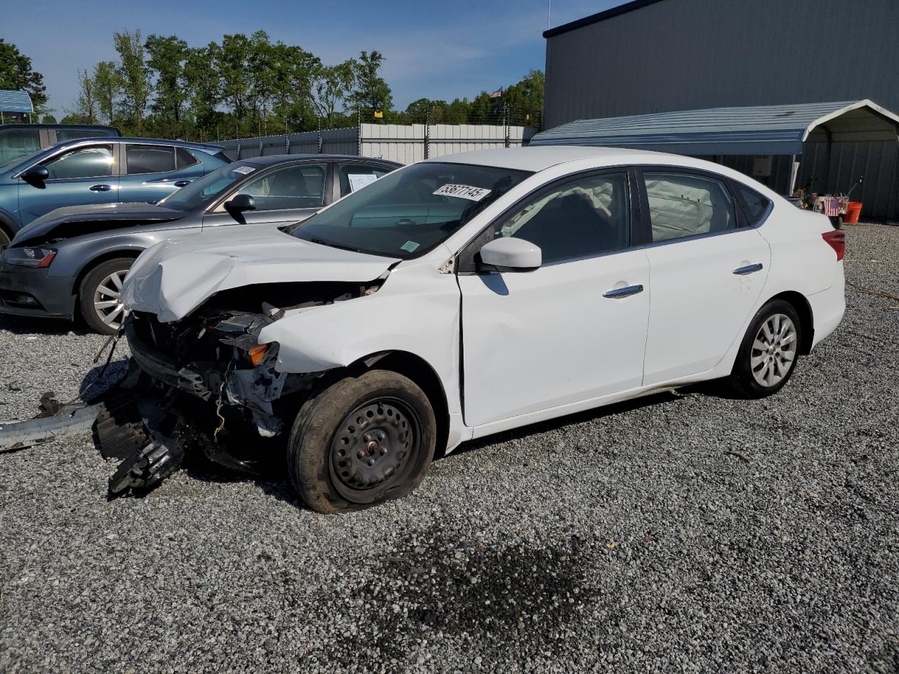 2019 Nissan Sentra S იყიდება Spartanburg-ში, SC - Front End