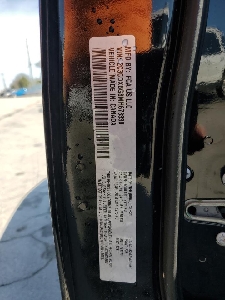 2021 Dodge Charger Sxt VIN: 2C3CDXBG8MH678330 Lot: 51265795