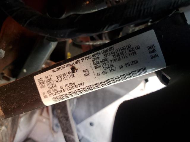 2016 FORD ECONOLINE E350 SUPER DUTY STRIPPED CHASSIS  