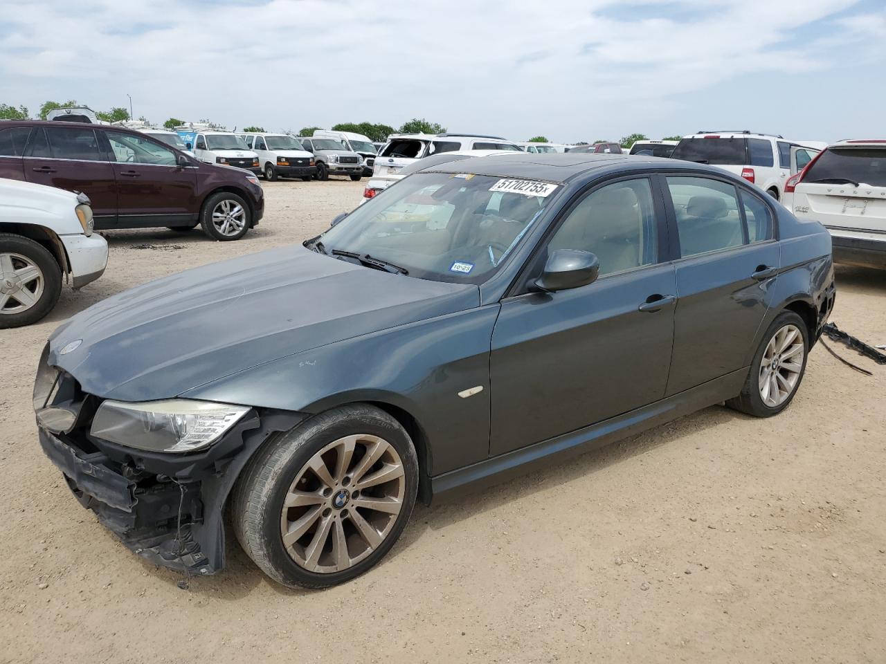 2009 BMW 328 I turquoise null gas WBAPH77579NM27576 photo #1