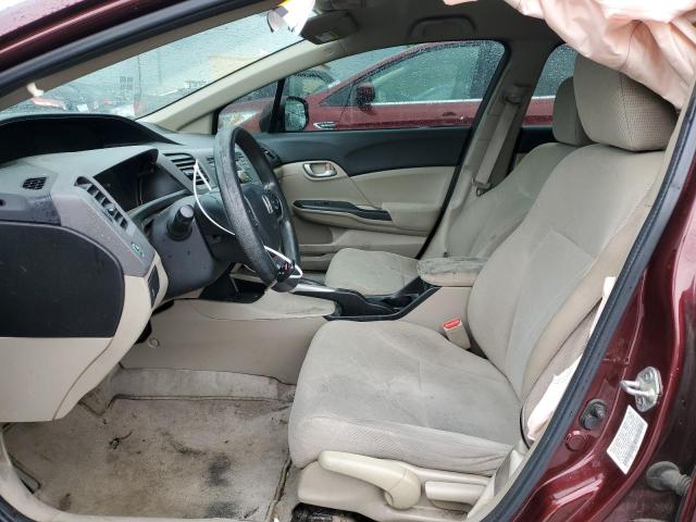  HONDA CIVIC 2012 Maroon