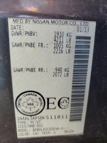 2013 NISSAN ALTIMA 2.5