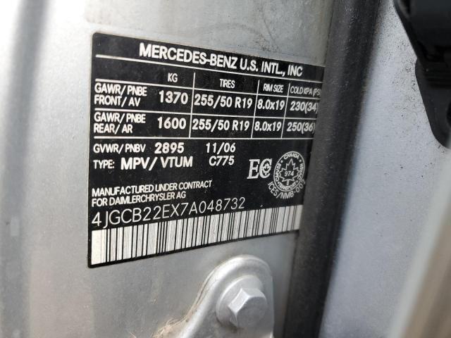 2007 MERCEDES-BENZ R 320 CDI
