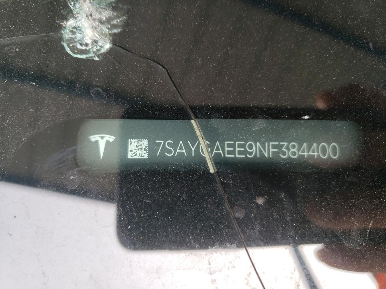 2022 Tesla Model Y VIN: 7SAYGAEE9NF384400 Lot: 51961545