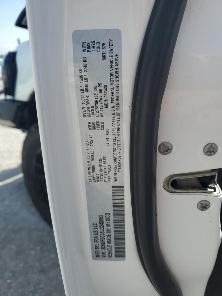2020 Ram 2500 Tradesman VIN: 3C6UR5CL6LG245662 Lot: 54360405