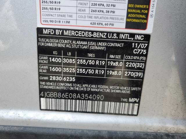 2008 MERCEDES-BENZ ML 350