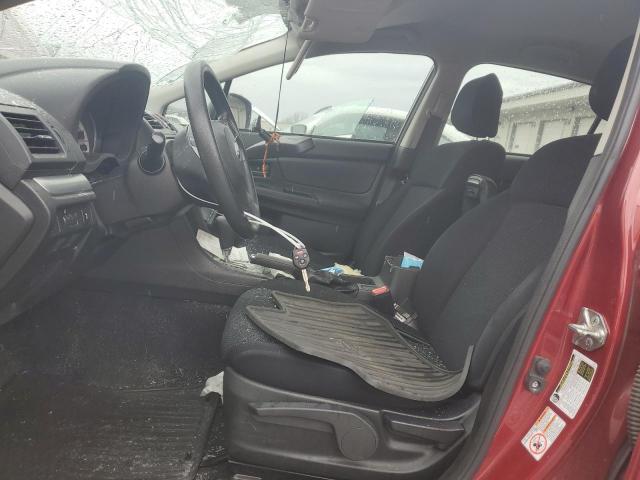  SUBARU IMPREZA 2014 Burgundy