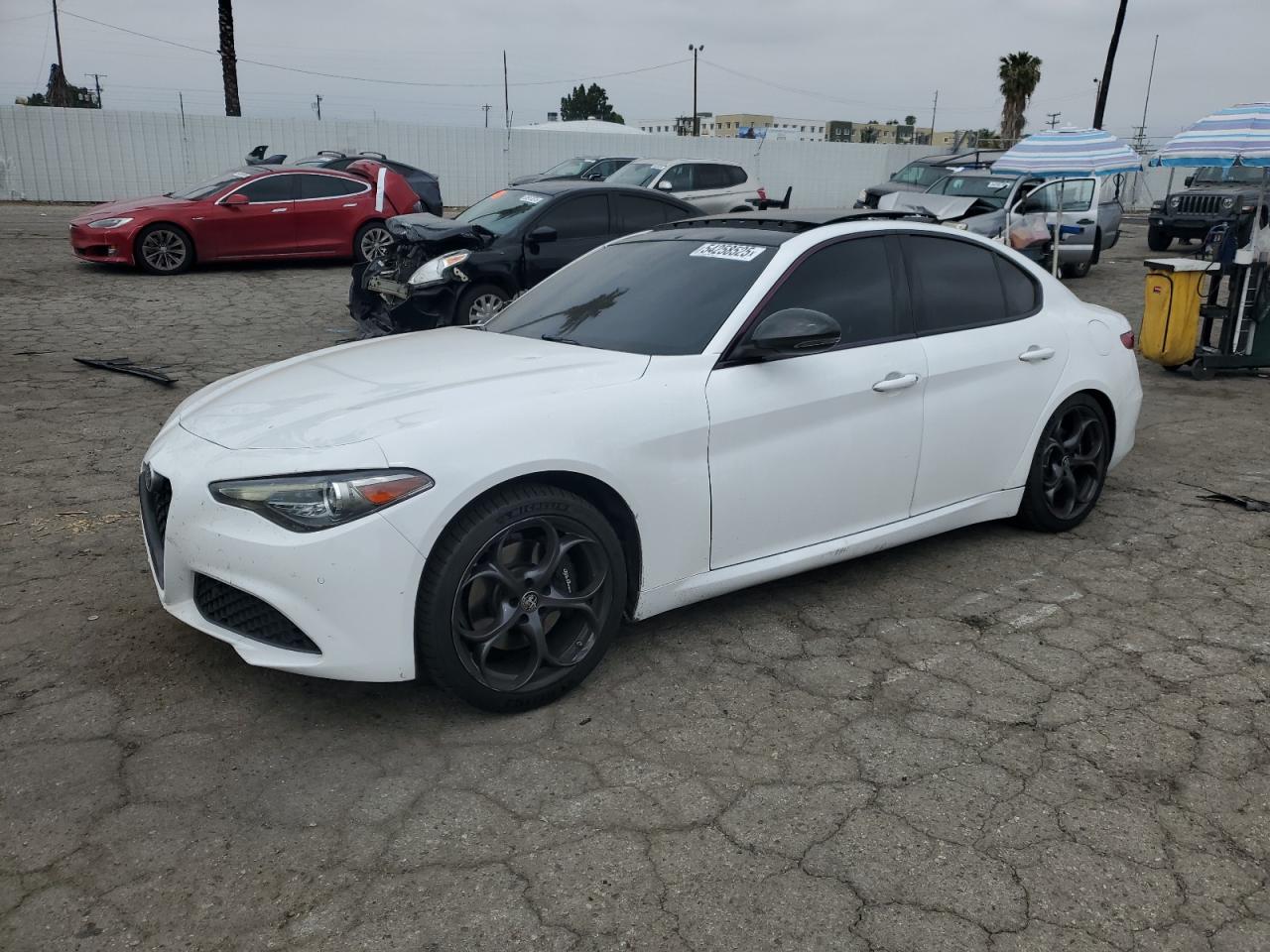 2019 Alfa Romeo Giulia Ti за продажба в Van Nuys, CA - All Over