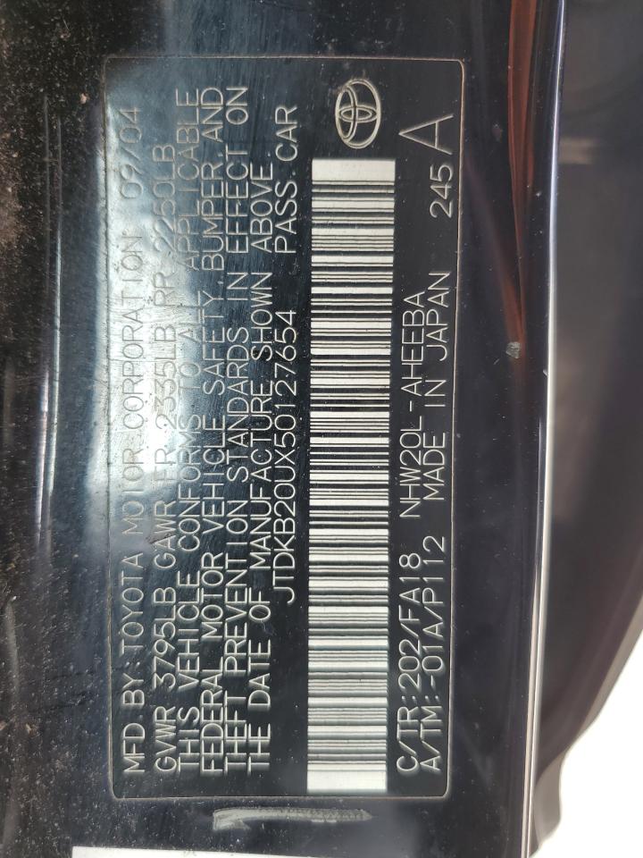 2005 Toyota Prius VIN: JTDKB20UX50127654 Lot: 53403515