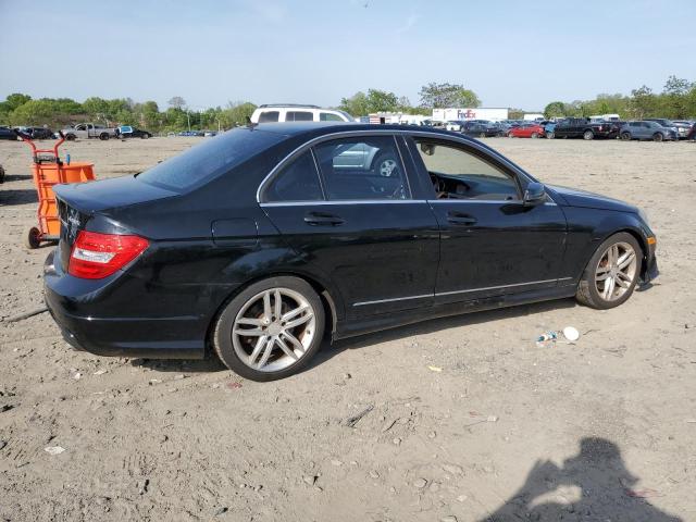 Седани MERCEDES-BENZ C-CLASS 2013 Чорний