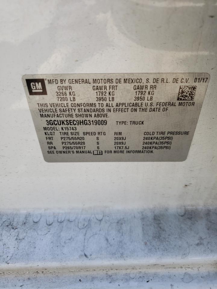 3GCUKSEC9HG319009 CHEVROLET ALL Models 2017