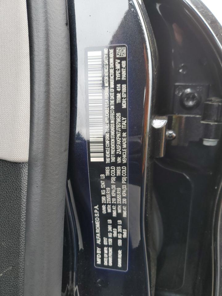 2018 Alfa Romeo Stelvio Sport VIN: ZASFAKPN7J7B79626 Lot: 53883905