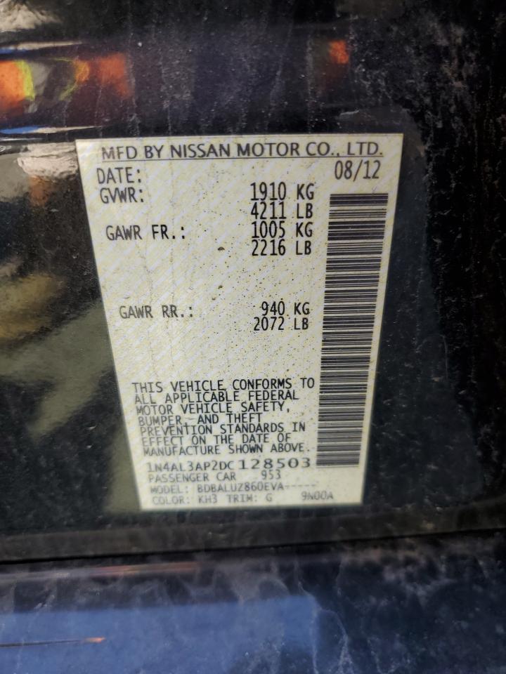 2013 Nissan Altima 2.5 VIN: 1N4AL3AP2DC128503 Lot: 51776705