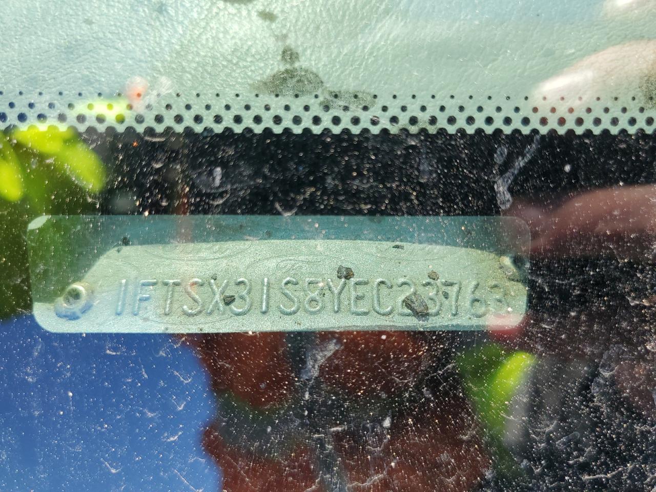 2000 Ford F350 Srw Super Duty VIN: 1FTSX31S8YEC23763 Lot: 53495985