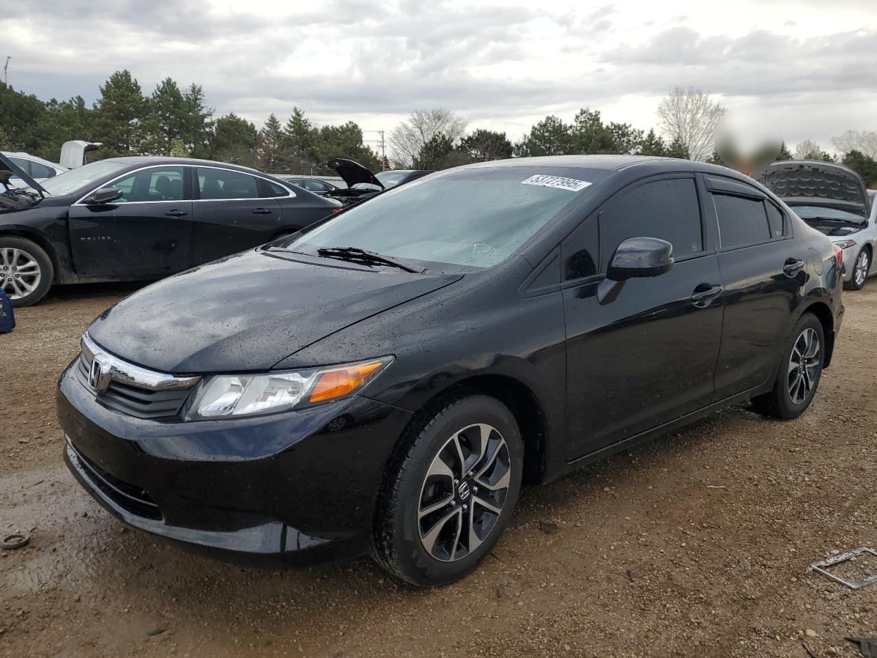 2012 Honda Civic Lx იყიდება Elgin-ში, IL - Side