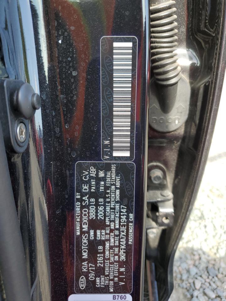 2018 Kia Forte Lx VIN: 3KPFK4A7XJE194147 Lot: 51068495