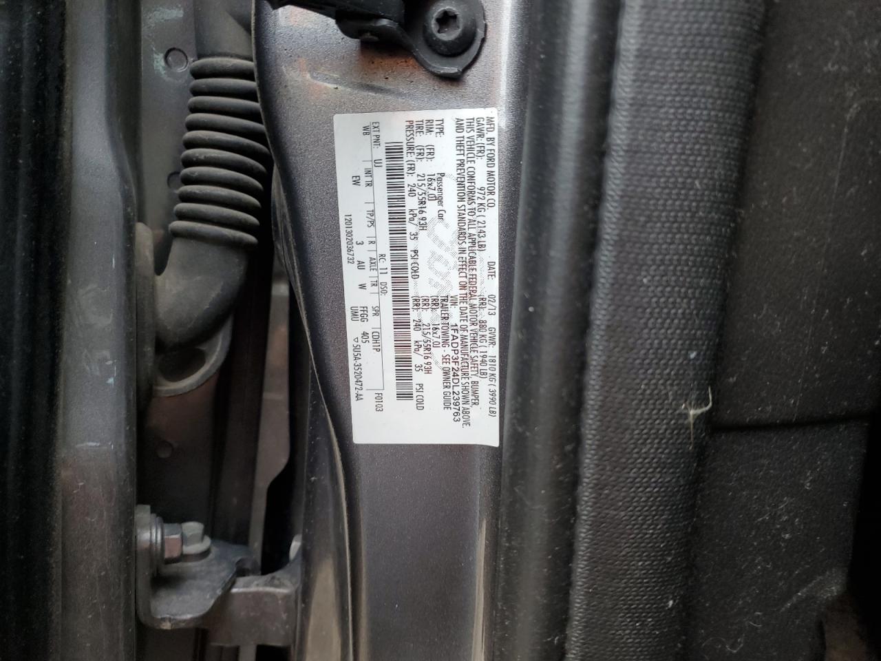 2013 Ford Focus Se VIN: 1FADP3F24DL239763 Lot: 51545575