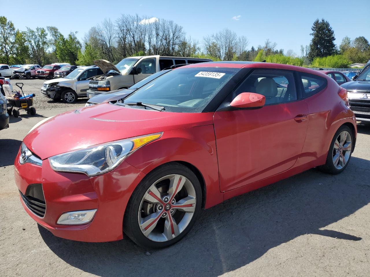 2013 Hyundai Veloster  de vânzare în Portland, OR - Minor Dent/Scratches