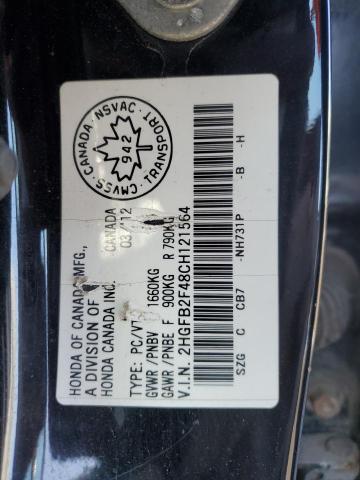 2012 HONDA CIVIC LX  