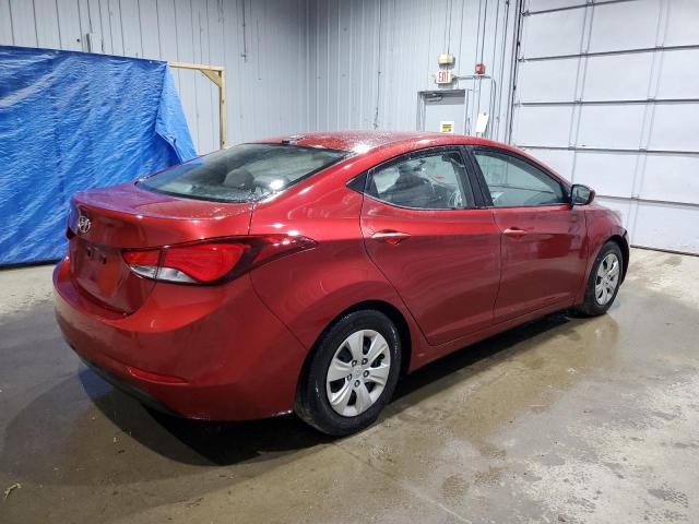  HYUNDAI ELANTRA 2016 Бургунди