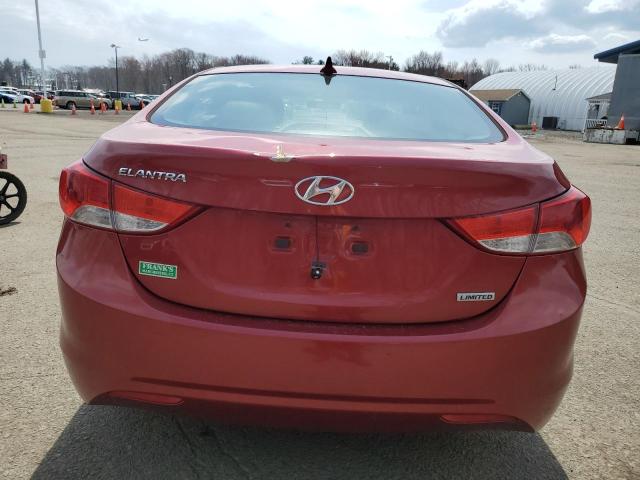  HYUNDAI ELANTRA 2012 Червоний