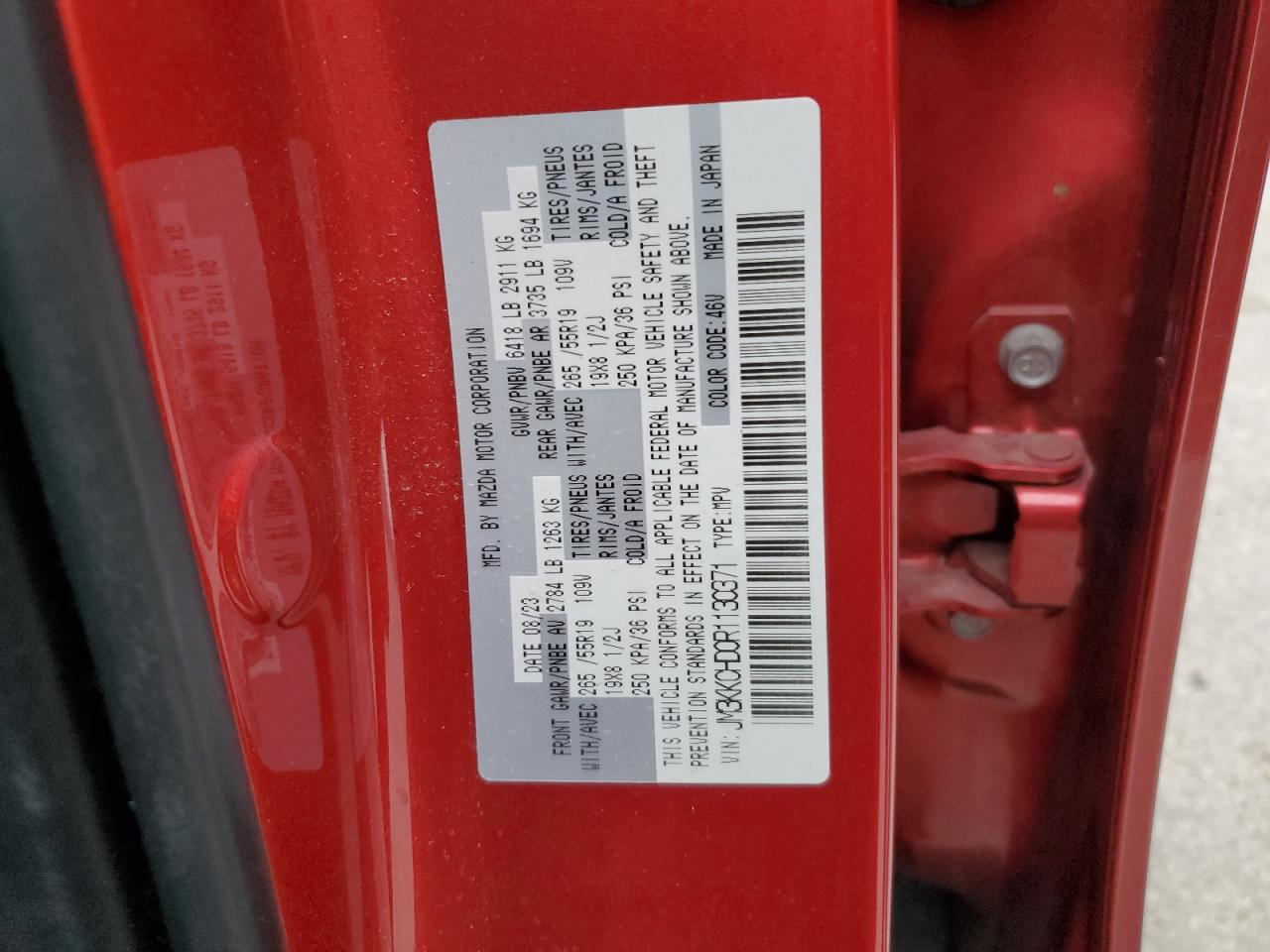 2024 Mazda Cx-90 Preferred Plus VIN: JM3KKCHD0R1130371 Lot: 51584385