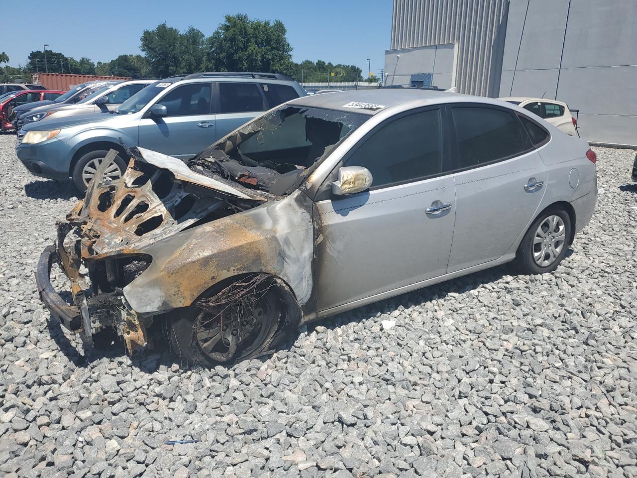 2010 Hyundai Elantra Blue de vânzare în Apopka, FL - Burn