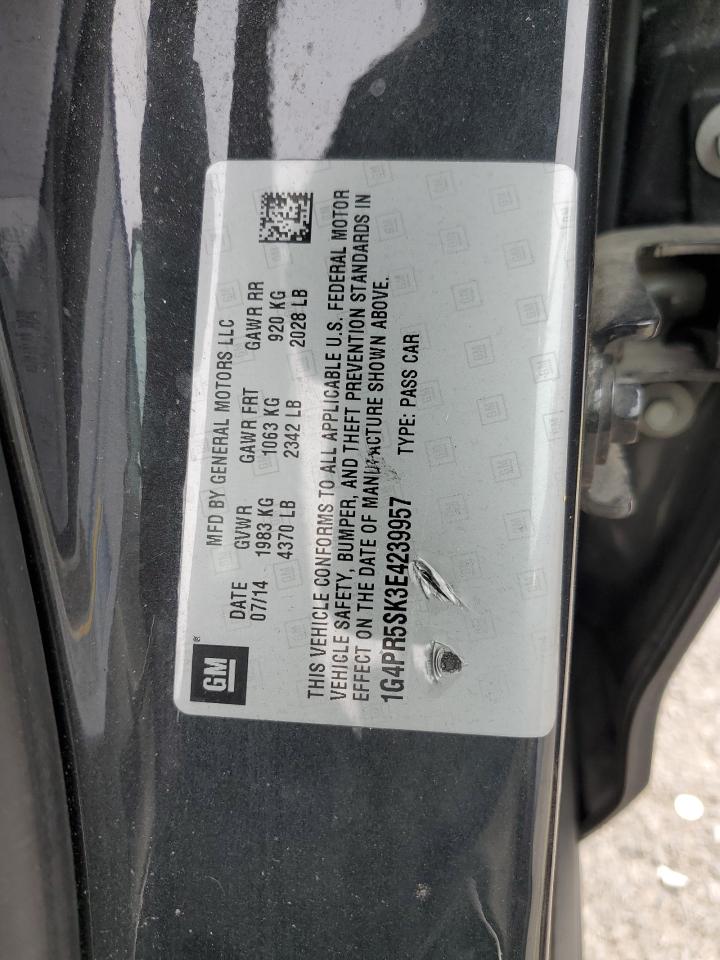 2014 Buick Verano Convenience VIN: 1G4PR5SK3E4239957 Lot: 51700665