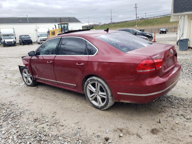  VOLKSWAGEN PASSAT 2015 Czerwony