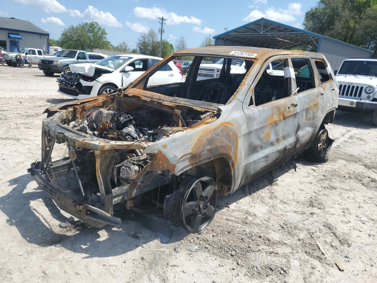 2012 Jeep Grand Cherokee Laredo zu verkaufen in Midway, FL - Burn