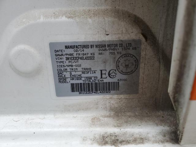2014 NISSAN VERSA NOTE S